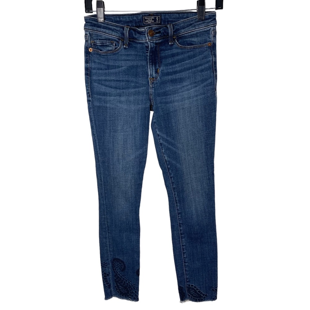 Abercrombie & Fitch Harper Low rise ankle jeans size 0
